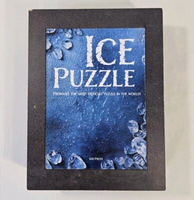 PuzzlesPrint 500 Piece ICE Most Difficult Nearly Impossible Jigsaw Puzzle