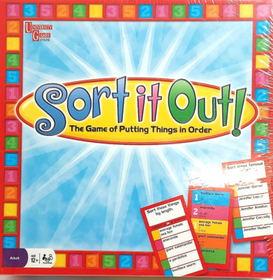 Sort It Out Game by University Games 2008 Edition New in Sealed Box Toy Family