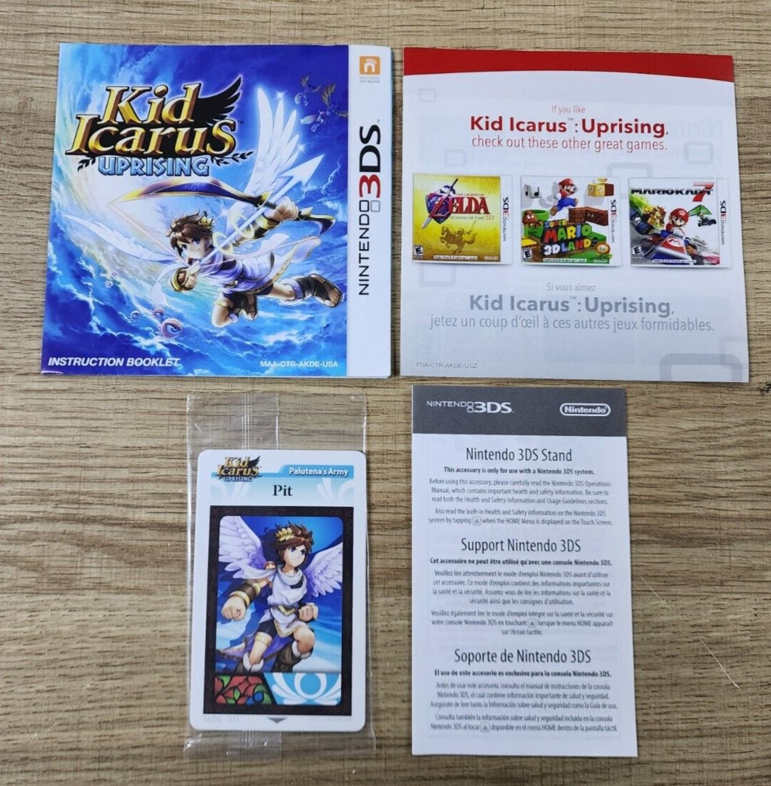 KID ICARUS UPRISING - MANUAL, NEW CARDS AND INSERTS ONLY - NO GAME INCLUDED 3DS | eBay KID ICARUS UPRISING - MANUAL, NEW CARDS AND INSERTS ONLY - NO GAME INCLUDED 3DS | eBay