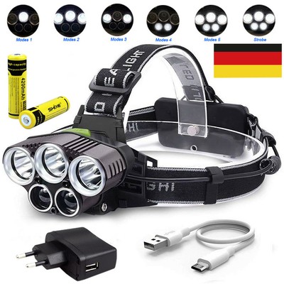 8000LM Tactical T6 LED G700 Flashlight 5Modi Zoom Superhell Militär Taschenlampe