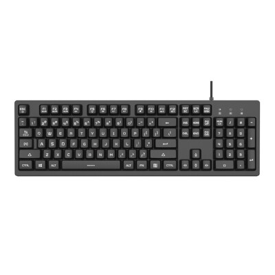 DKS100 Computer Keyboard White Backlit Mechanical Feel Membrane Gaming Keyboard
