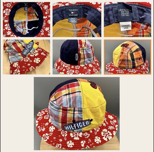 L Xl Madras Patchwork Patches 3h5 Hibiscus Cap