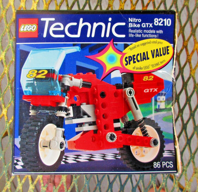 VINTAGE LEGO TECHNIC NITRO BIK GTX 8210 PRE-LOVED complete