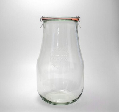 Weck Jars - Weck Tulip Jars 2.5 Liter - Sour Dough Starter Jars - Large Glass J