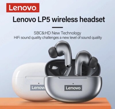 Lenovo LP5 Wireless Bluetooth Earbuds HiFi Music Earphone With Mic