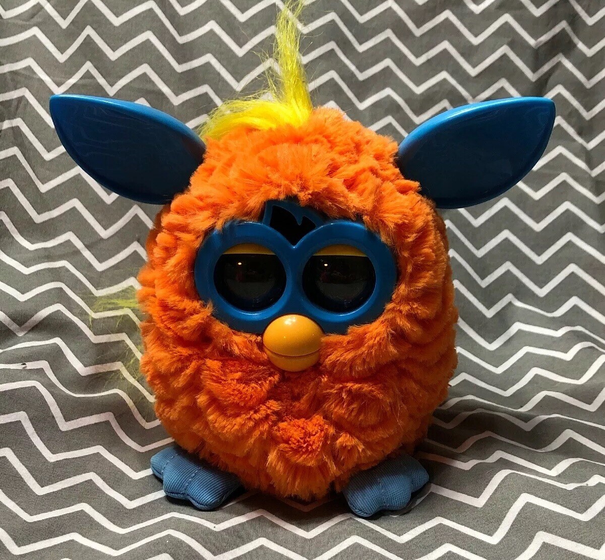Furby Boom - Pink Polka Dot and Orange Furby Lot WORKING 2013 Electronic Toy Lot