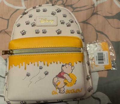 Disney Loungefly Winnie the Pooh Honey Bees Oh Bother Backpack & Cardholder NWT