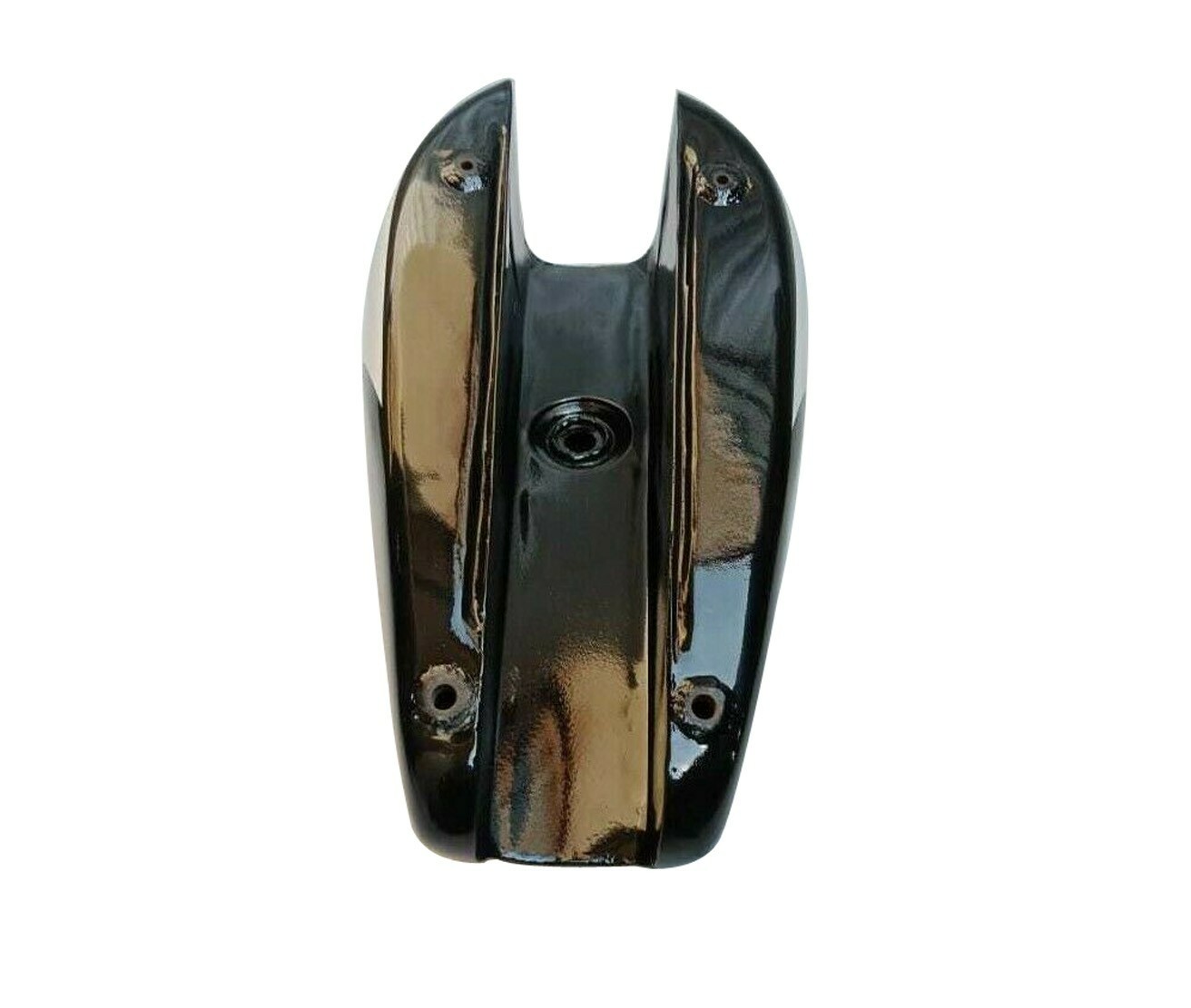 Fits Triumph T140 Black & White Painted Petrol Gas Fuel Tank With Cap 