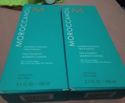 Moroccanoil Oil Treatment Original Pump 3.4 X 2  oz  Lot Of 2 = 6.8 Total