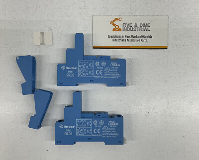 Finder 95.05.SPA Lot of 2 Clamp Terminal Socket 10A 250V (GR160)
