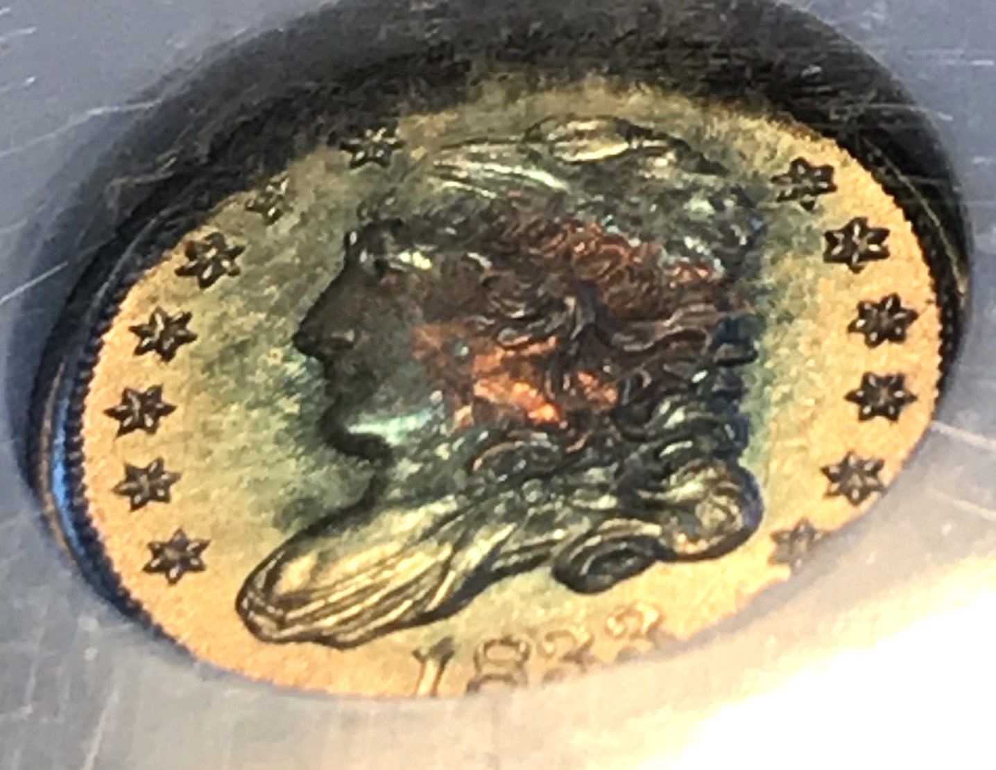 1833 Capped Bust Half Dime NGC MS64 Gorgeous Toning CHN