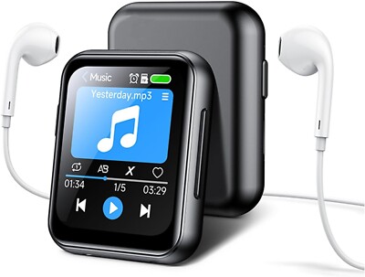 MP3 Player for 128GB TF Card, FHD 720P Digital Camera, Bluetooth 5.4 Lossles...