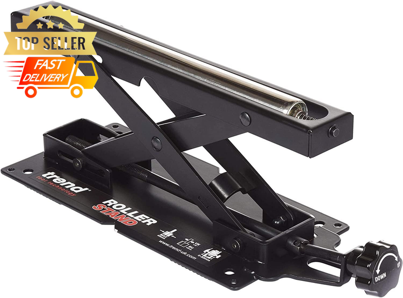 Heavy Duty Adjustable Mitre Saw Roller Stand 50-160mm Height 62kg Load Capacity