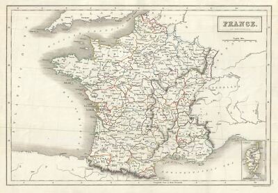 フランスアンティーク　MAP Amazon｜1758 地図 | 世界地図 フランス地図 | 歴史的