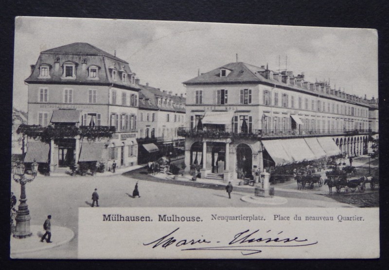 M333) Cpa Mulhouse MÃLhausen Neuquartierplatz Place Nouveau Quartier - 1906