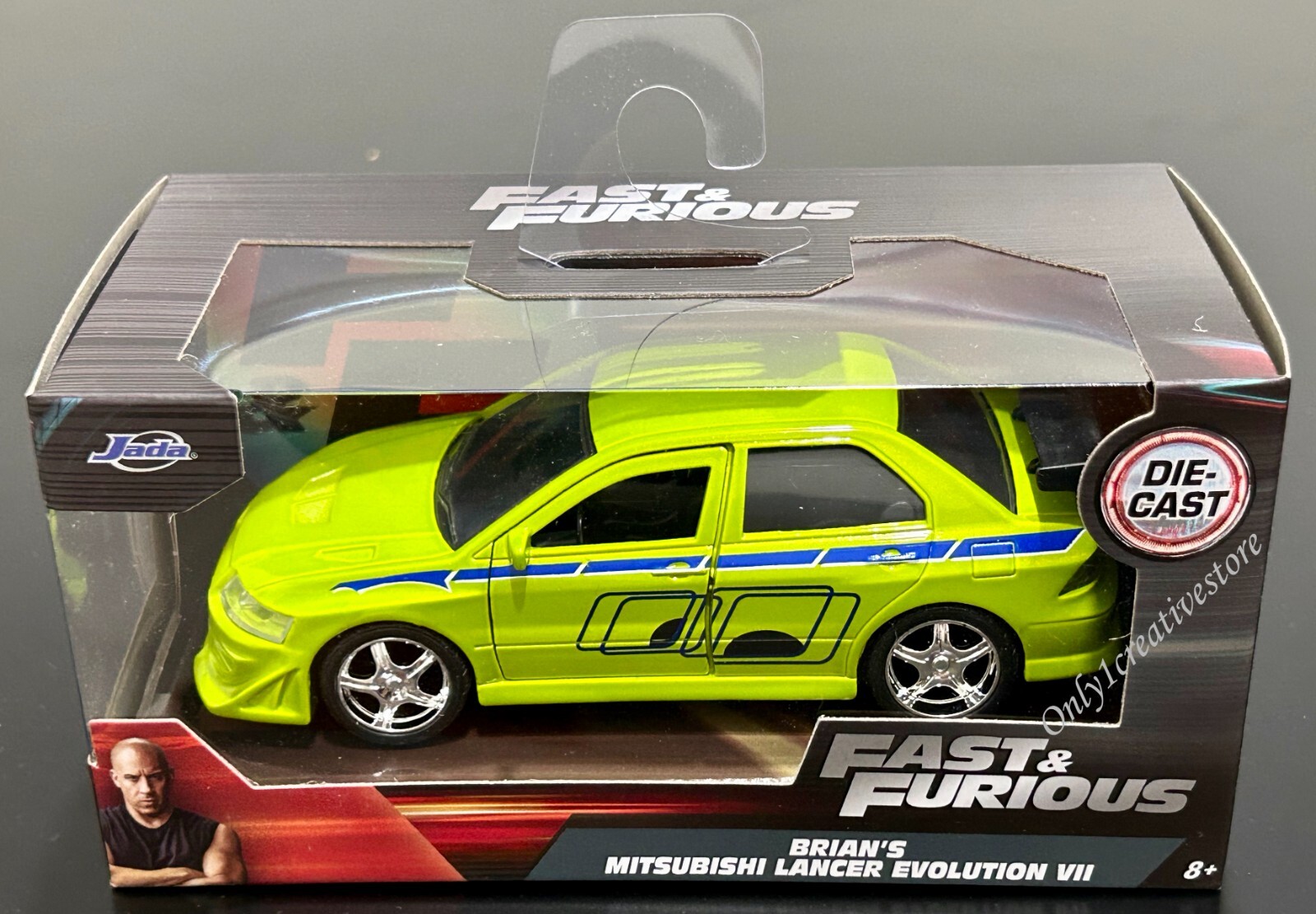 JADA 頭文字D MITSUBISHI LANCER EVOLUTION Amazon.com: Jada Toys Fast & Furious 1:24 Brian's Mitsubishi