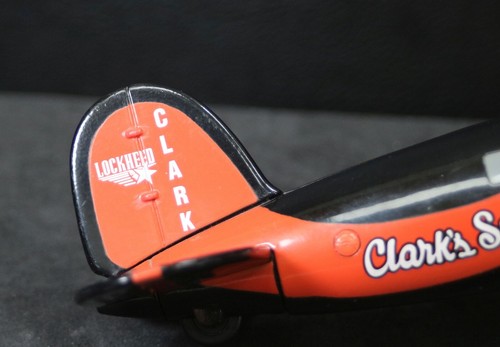 1932 Lockheed Vega Clark's Super Gas Airplane Vintage Diecast Model Bank   #807