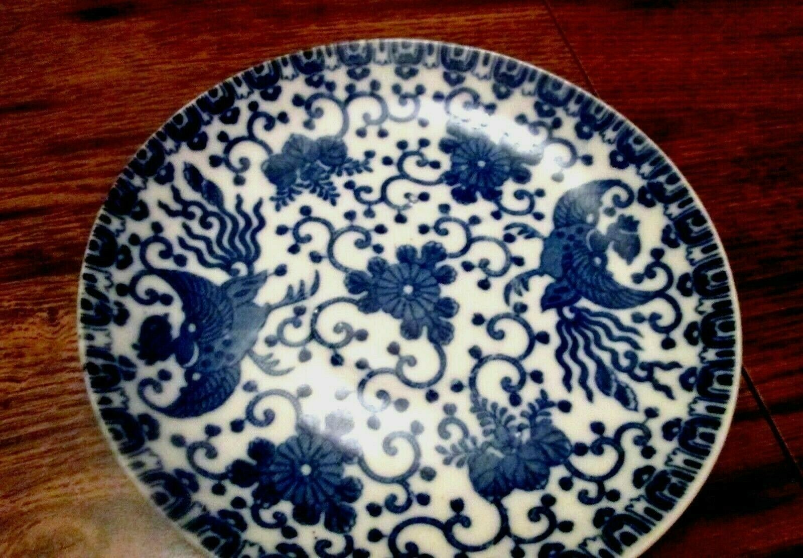 NIPPON BLUE PHEONIX TRANSFERWARE TEA CUP & SAUCER SET (S) JAPAN 9 SETS AVAIL.