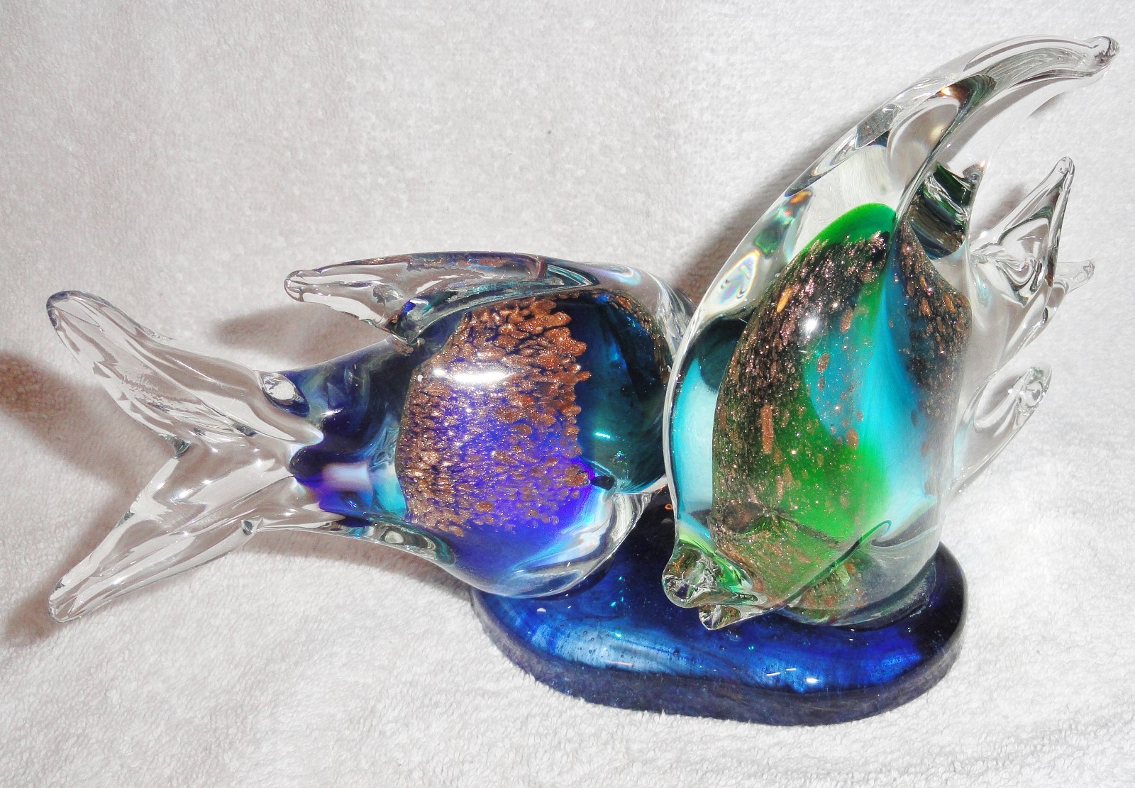 Home Decor Fish -Multi Color Glass