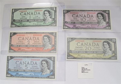 1954 CANADA $20 DOLLARS DEVIL'S FACE UNC CRISP BC-39aA-i A/E 0000449