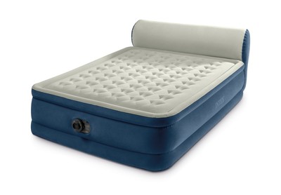 Intex Queen Headboard Dura-Beam Deluxe Raised Air Bed Mattress
