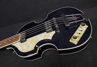 Hofner HCT-500/1L-BK BEATLE BASS GUITAR Left Handed VINTAGE STYLE Lefty BLACK