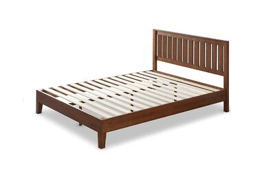 With Headboard / Wood Slat Support...