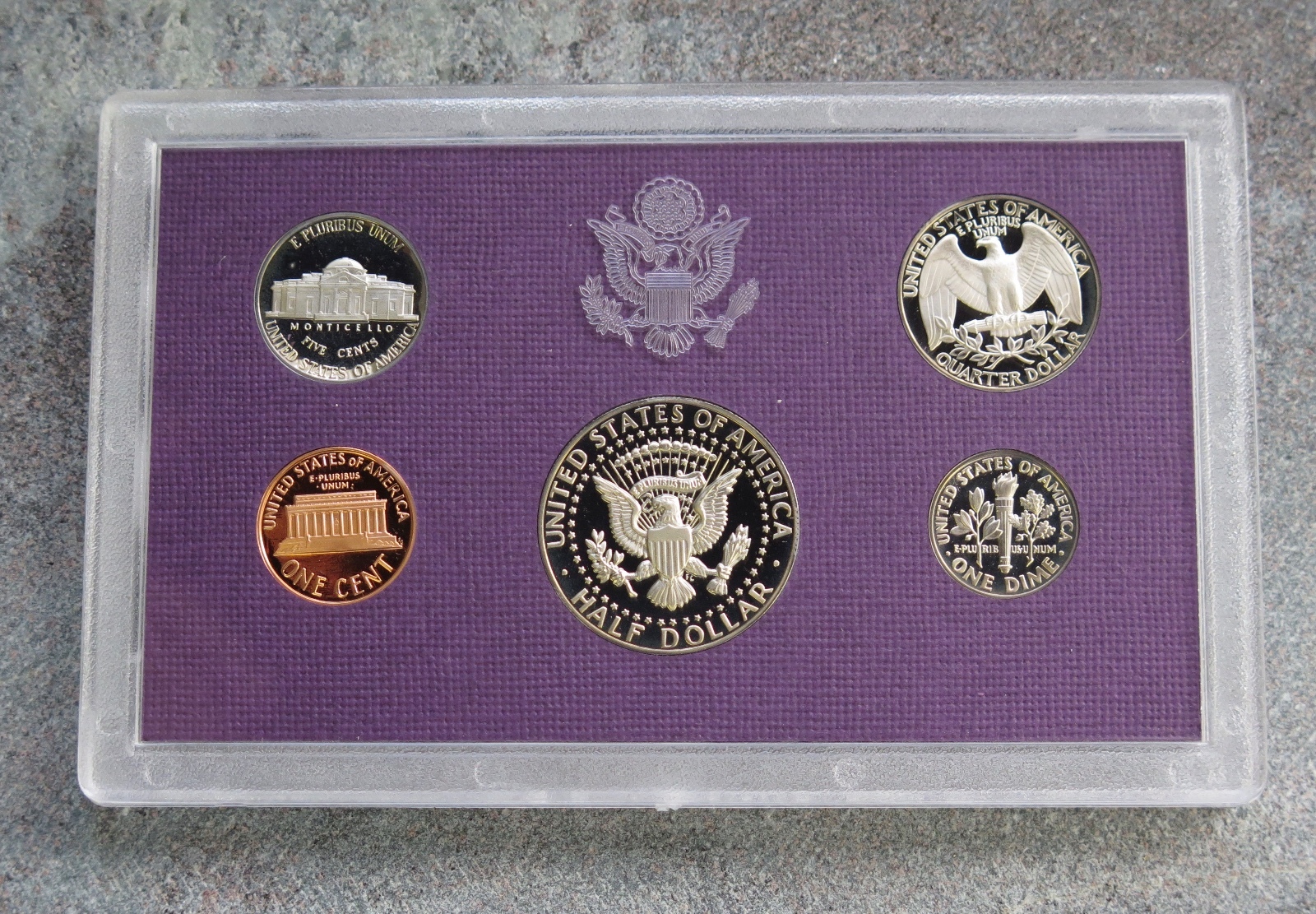 1987 S UNITED STATES US MINT 5 COIN CLAD PROOF SET