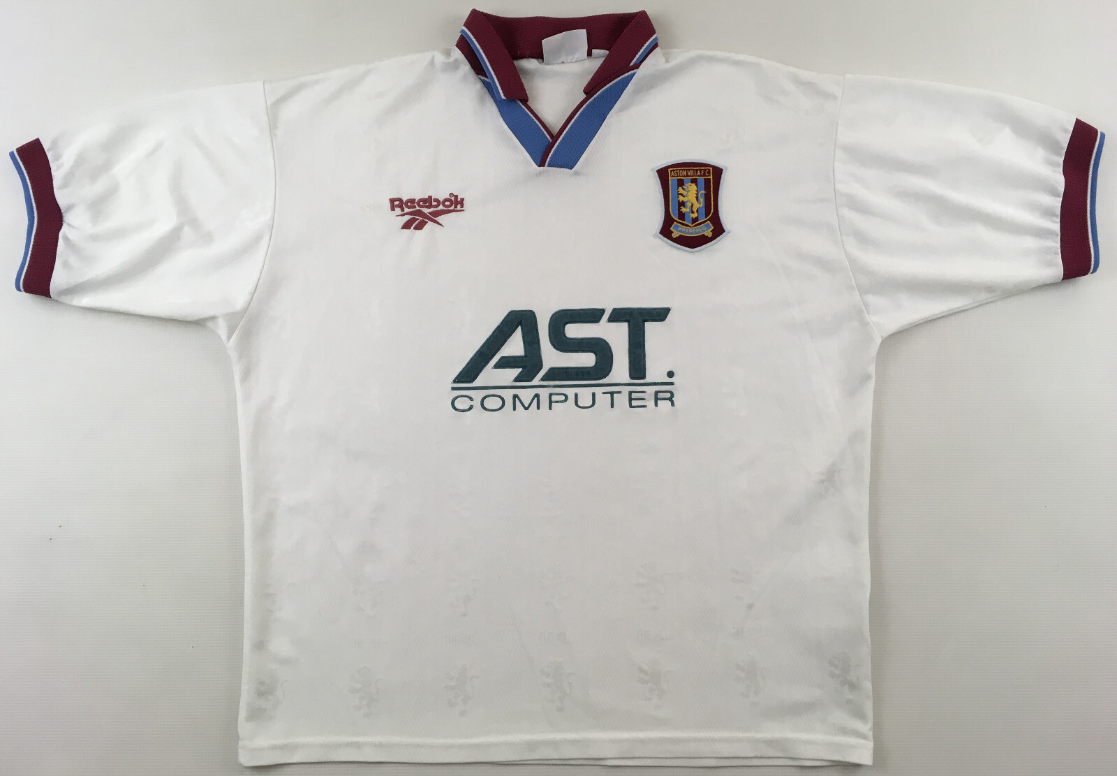Reebok Aston Villa シャツ Football shirt soccer FC Aston Villa Villans Away 1995/1996
