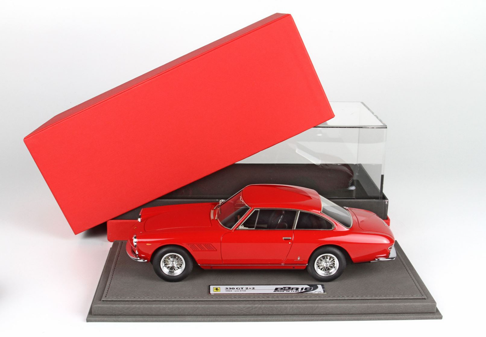 1/18 BBR フェラーリ 330 GT 2+2 BBR Ferrari 330GT GT 2+2 Sn 5731 Red 1:18 LE 200pcs*New!*-Sold Out