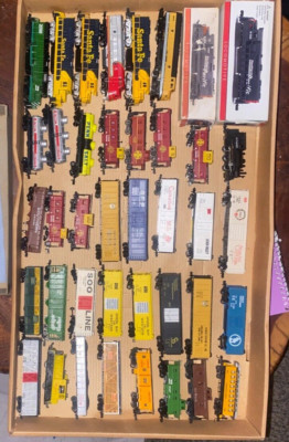 Variety Lot: N Scale Model Trains and Cars