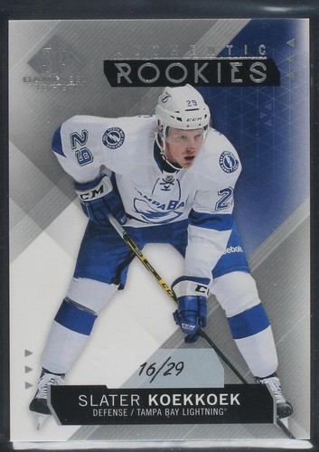 2015-16 SP Game-Used - Slater Koekkoek #143