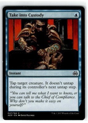 MTG Magic The Gathering Take Into Custody Common Moderately Played