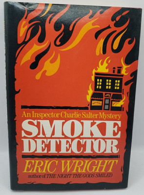 Eric Wright ''Smoke Detector'' Inspector Charlie Salter Mystery Fiction HCDJ