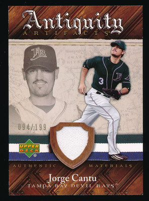 2007 Upper Deck Artifacts Antiquity #AA-JC Jorge Cantu Tampa Bay Rays (A04)