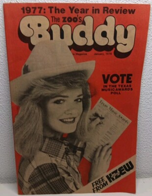 Buddy Original Texas Music Magazine January 1978 KZEW 98 FM The Zoo