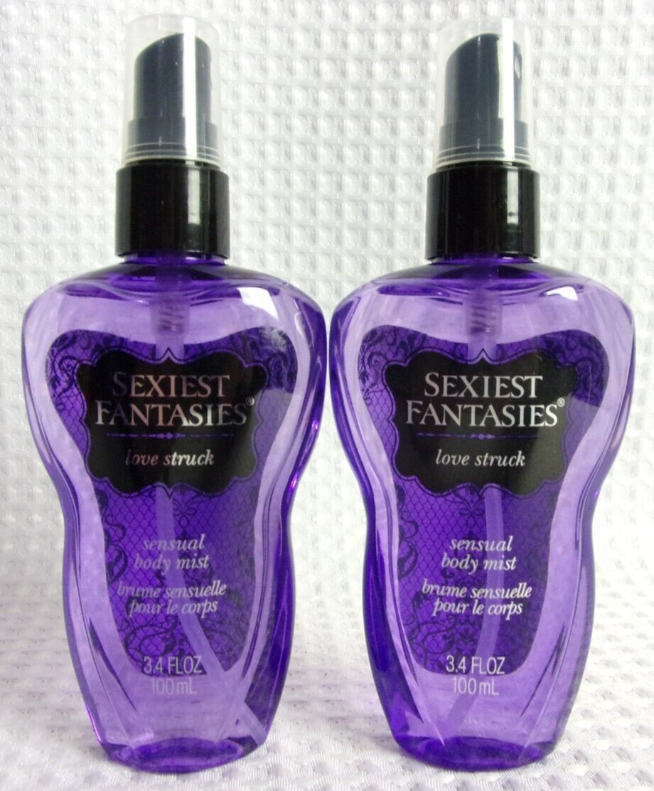 Lot 2 Sexiest Fantasies - Love Struck - Sensual Body Mist Lot 2 Sexiest Fantasies - Love Struck - Sensual Body Mist