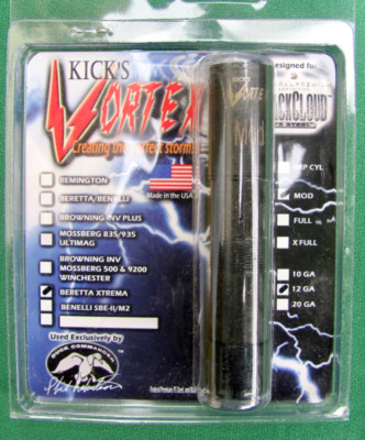 KICK'S Modified Vortex Choke Tube 12 GA Beretta Optima Plus Xtrema