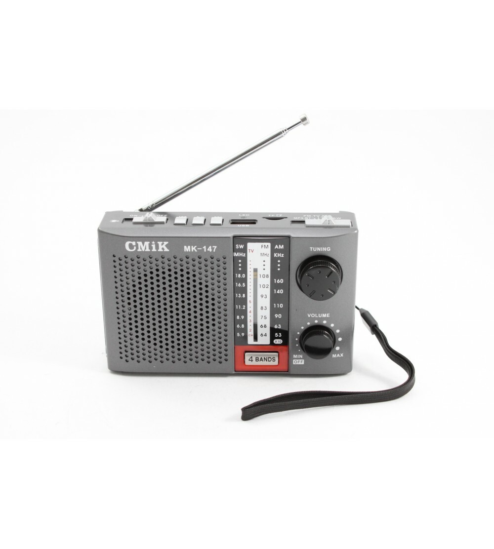 Mini Radio Portatile Bluetooth Ricaricabile Fm Mp3 Usb Microsd Mk-147 sus