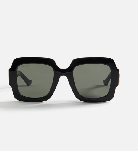 Pre-owned Gucci Gg1547s-001 Black Sunglasses In Gray