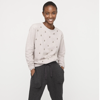 J crew embellished clearance sweatshirt