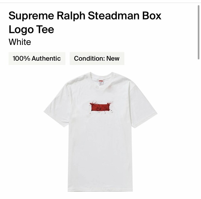 新品未使用 Supreme Supreme Ralph Steadman Box Logo Tee Light Olive