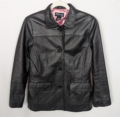 ジャケット・アウター Chole 90s Hooded Leather Half Coat Chole 90s Hooded Leather Half Coat レディース｜その他