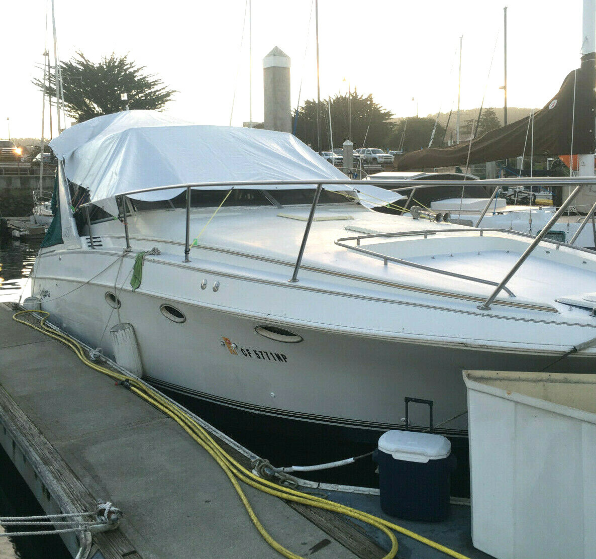 1994 Larson Cabrio Cruiser Twin Volvo Inboards Monterey, CA | No Fees No Reserve