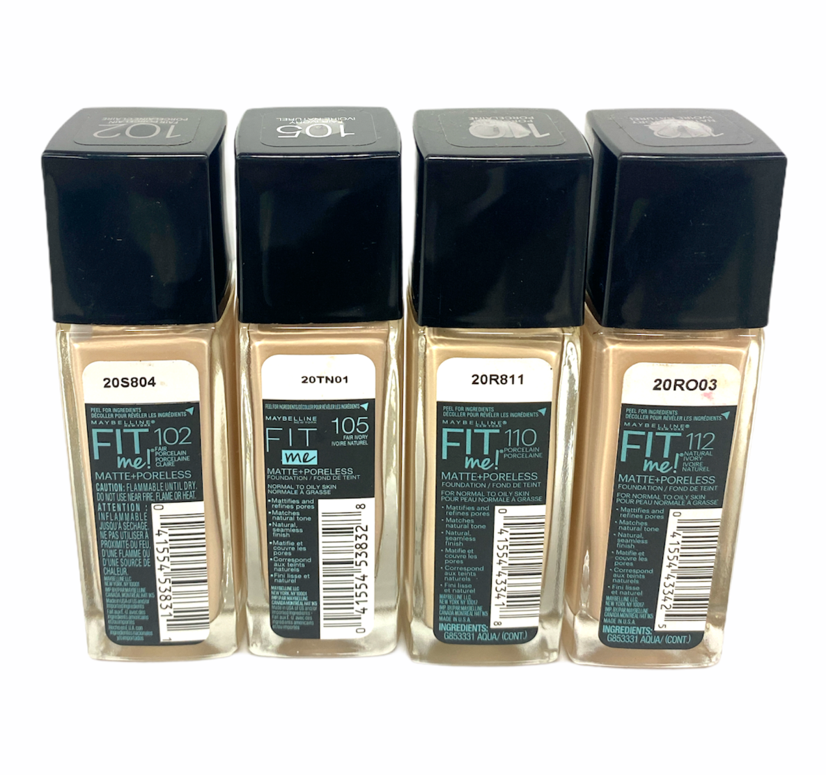 Maybelline Fit Me Foundation Matte + Poreless (1oz/30mL) YOU PICK!
