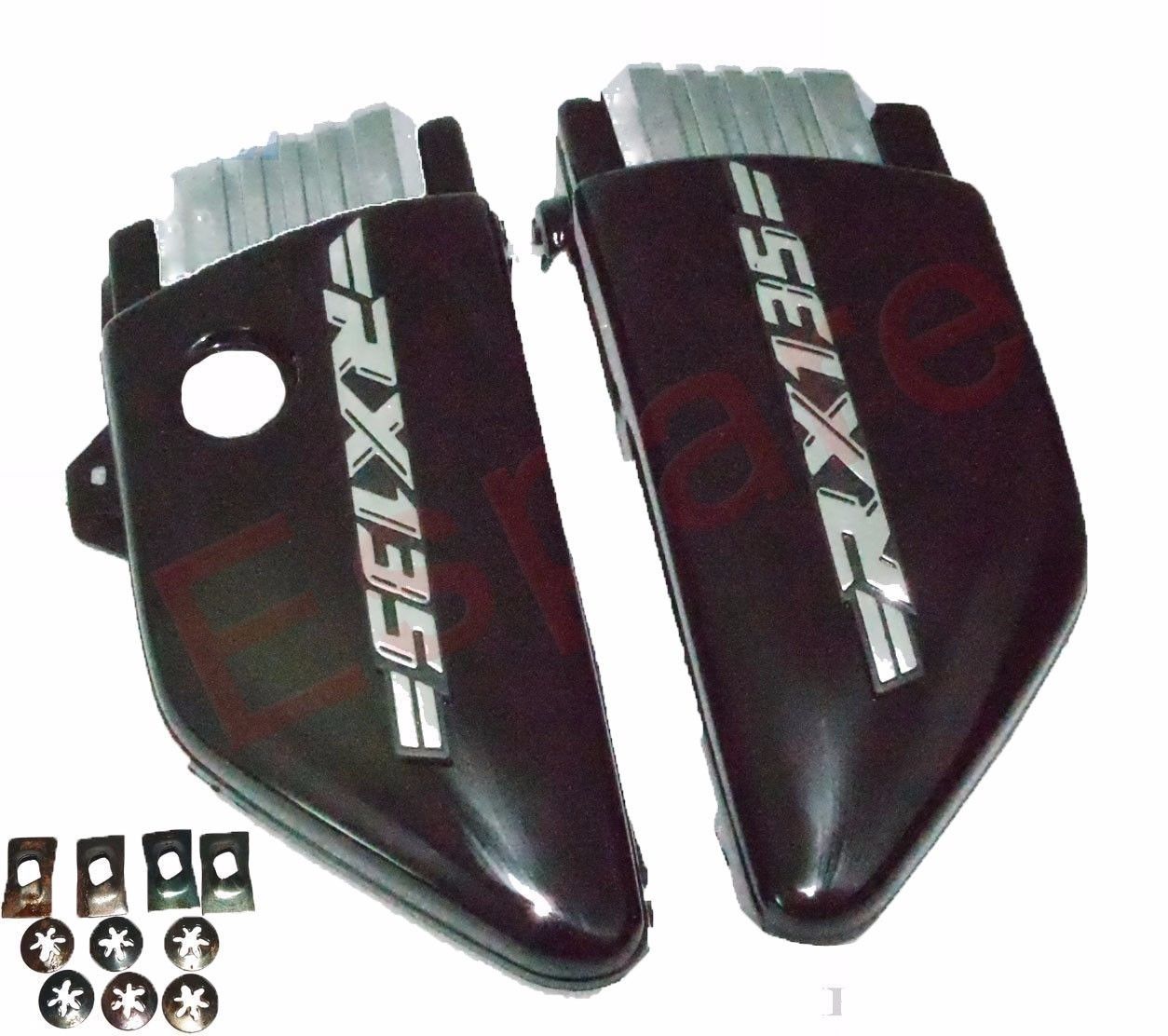 Yamaha RX135 Side Panel Set Black Plastic Made For Yamaha RX 135 cc Bikes  