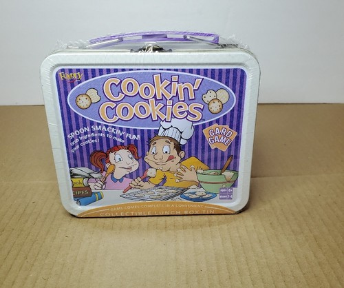 Fundex 2003 Cookin' Cookies Card Game Tin Collectible Lunch