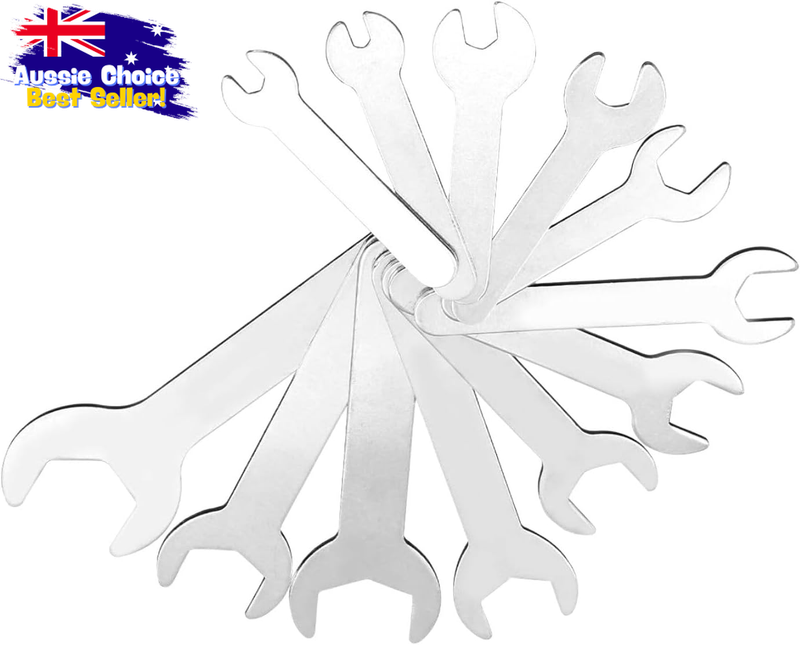 12 Pcs Mini Spanner Set 4-23mm Ultra Thin Wrench Open End Automotive Repair