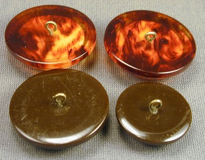 Plastic Shank Back Fur Coat Buttons - Ship to North America Only