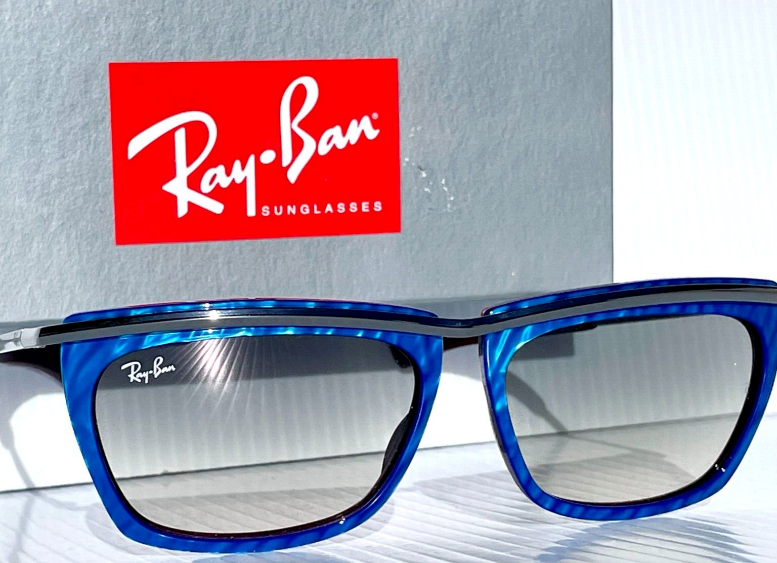 Ray Ban OLYMPIAN 2 Blue Water w Gray Gradient Lens Sunglass